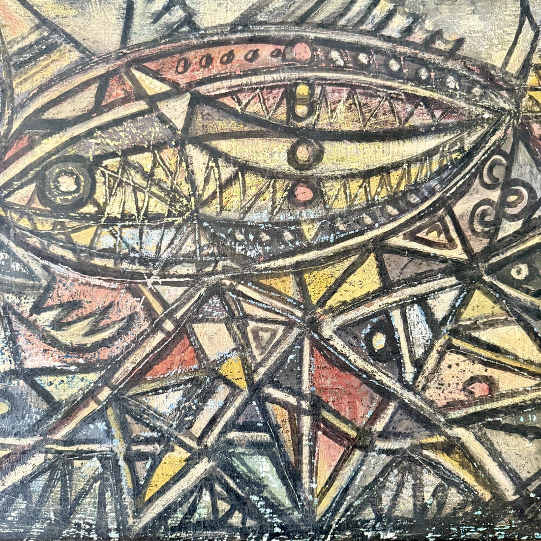 Unknown, Untitled, 1968, Chalk & Acrylic, Framed - 4