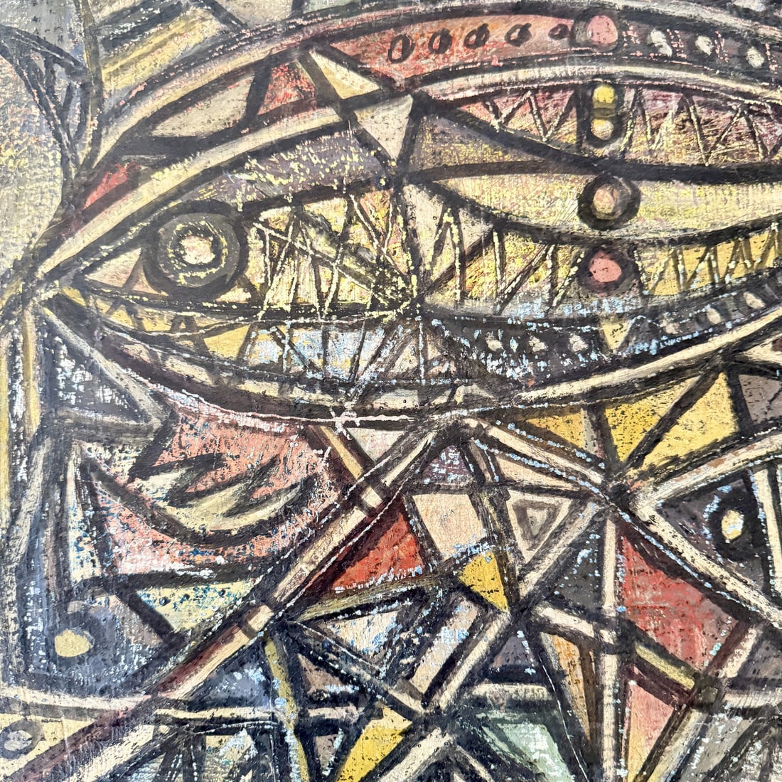 Unknown, Untitled, 1968, Chalk & Acrylic, Framed - 5