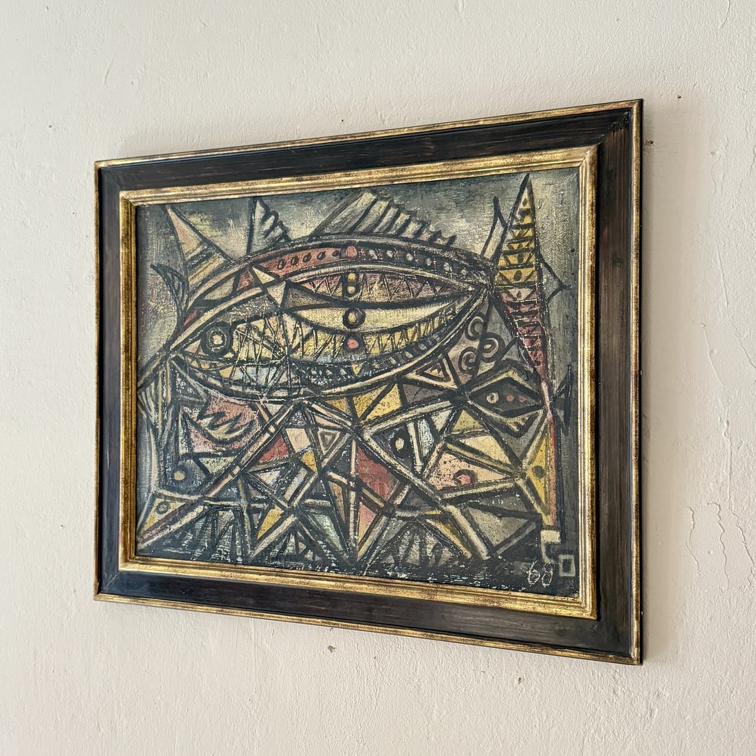 Unknown, Untitled, 1968, Chalk & Acrylic, Framed - 7