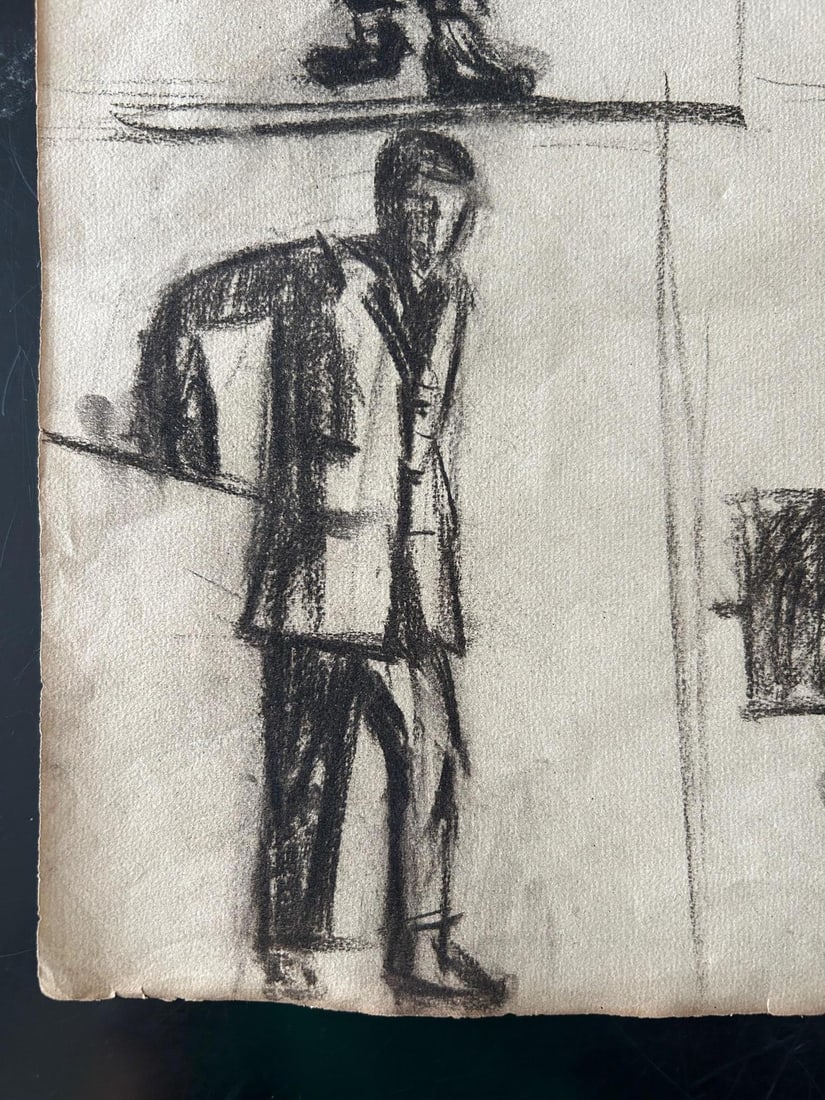Unknow, Untitled, 1924, Charcoal on Paper, Set of 3 - 11