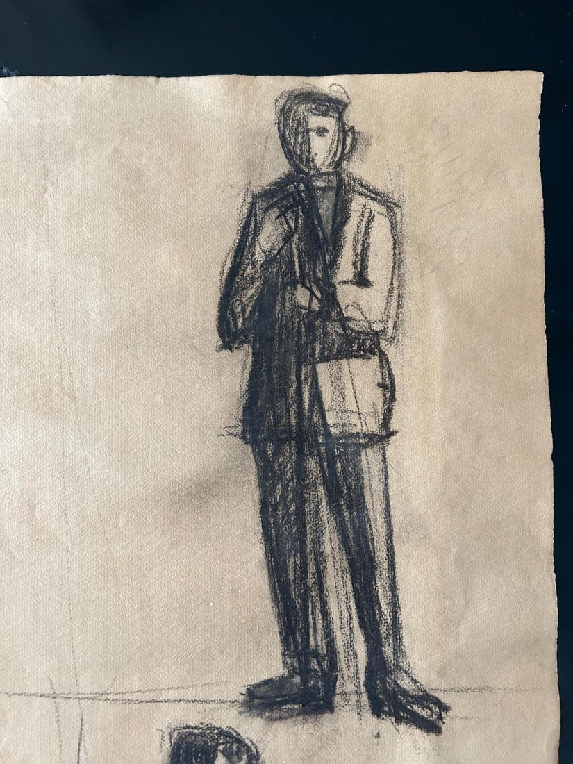 Unknow, Untitled, 1924, Charcoal on Paper, Set of 3 - 7