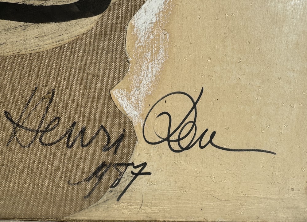 Henri Ren, Expressionist Portrait, 1987, Oil - 5