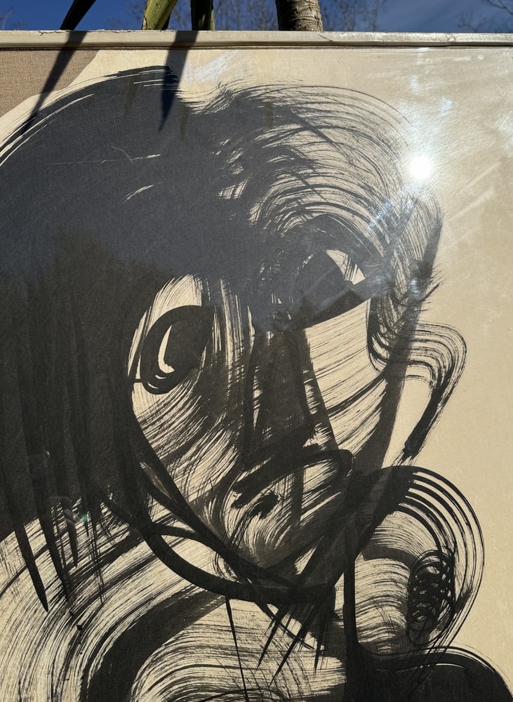 Henri Ren, Expressionist Portrait, 1987, Oil - 7