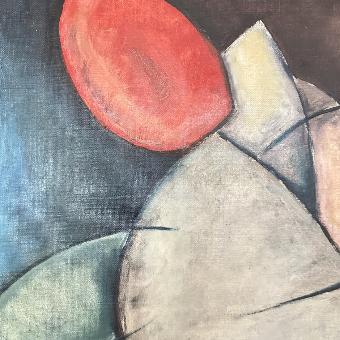 Bayer, Abstract Geometric Composition, 1954, Oil - 7