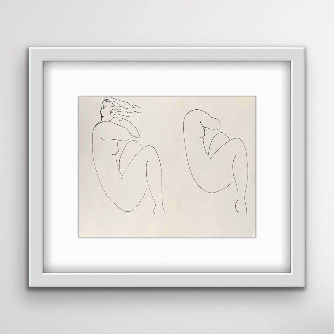 Anna Bertrand, A Woman, Ink on Paper - 5