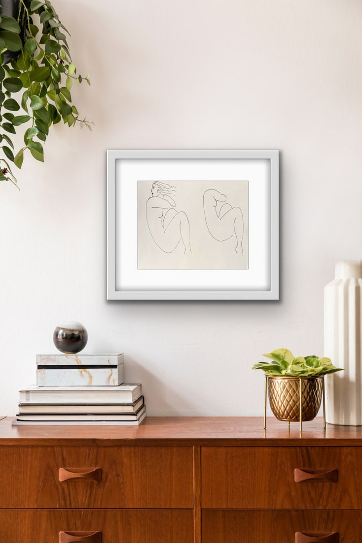 Anna Bertrand, A Woman, Ink on Paper - 6