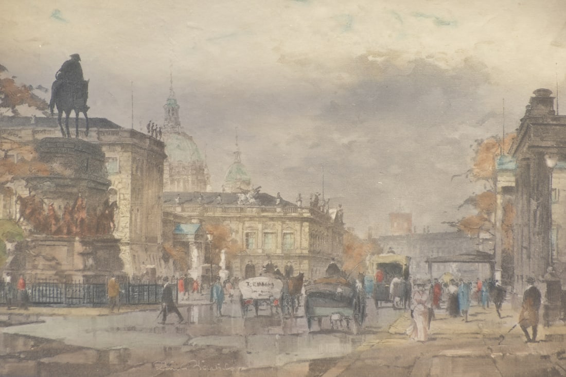 R, einhard BartschUnter den Linden, 1960, Lithograph - 2