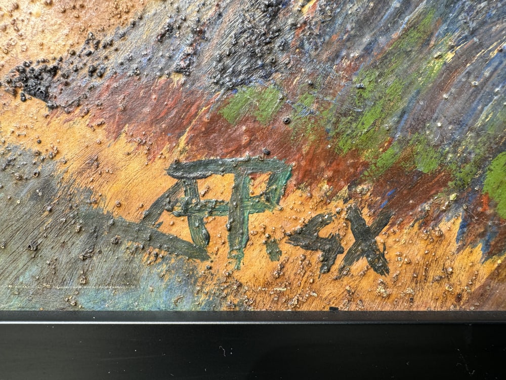 Large Expressionist Factory Painting, Poland - 2