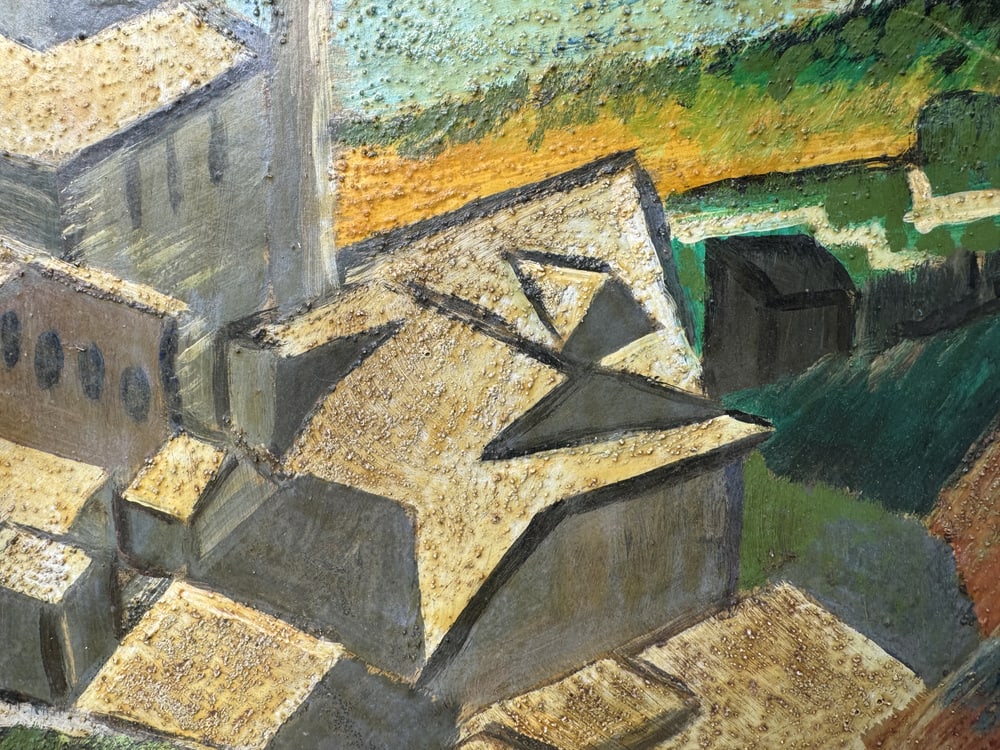 Large Expressionist Factory Painting, Poland - 6