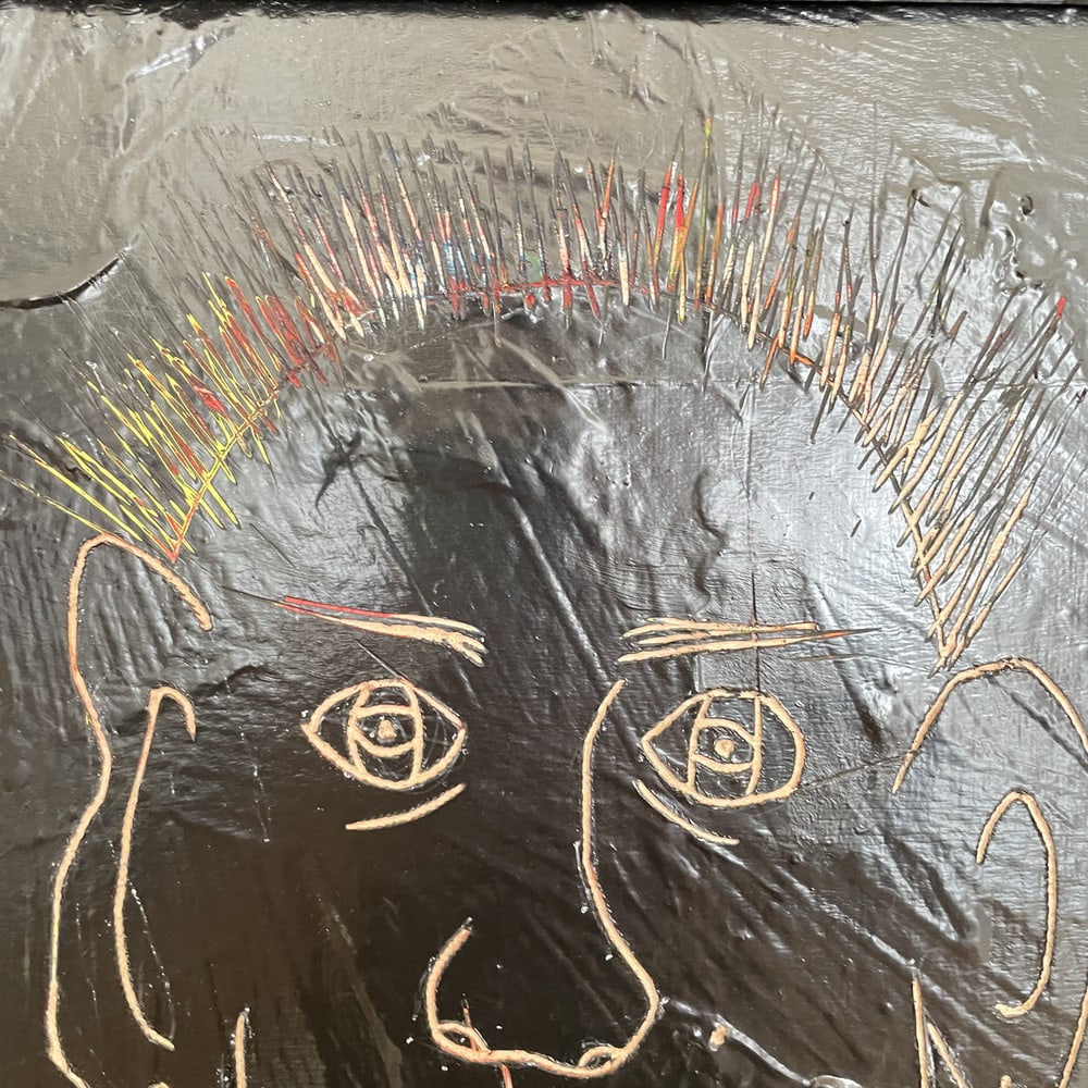 Bachmann, Portrait of a Man, 2022, Acrylic, Framed - 3