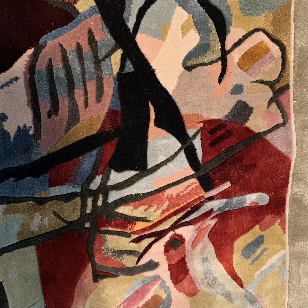 Silk Wall Rug after Painting by Kadinsky - 10