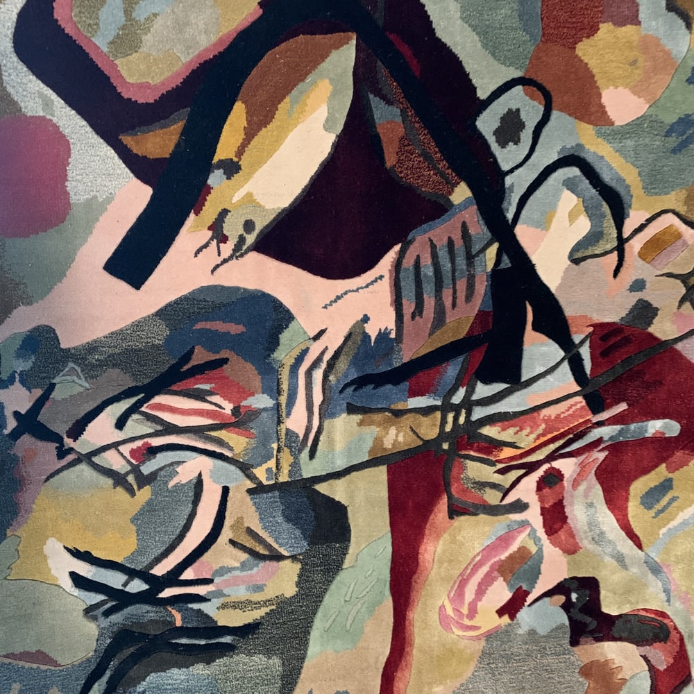 Silk Wall Rug after Painting by Kadinsky - 12
