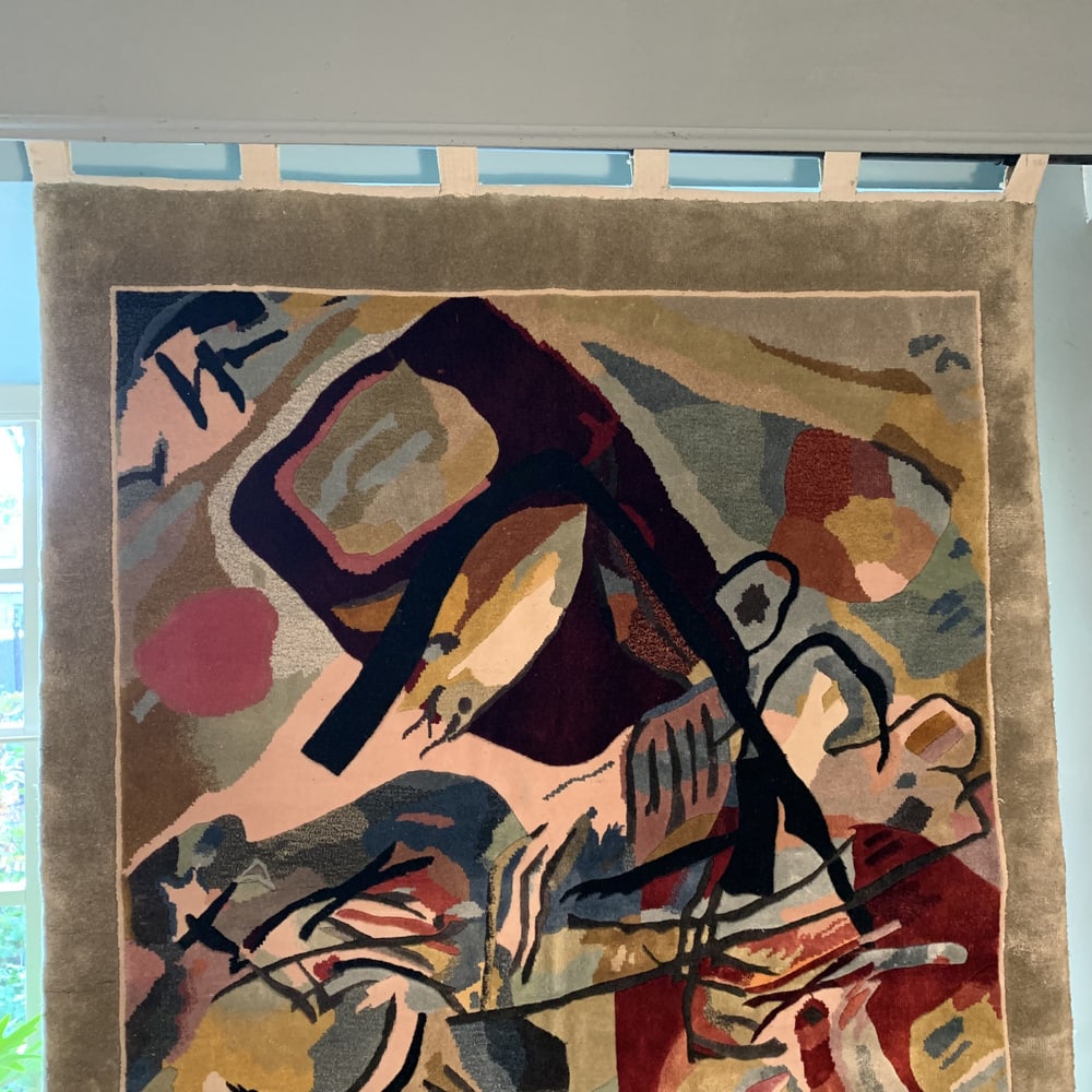 Silk Wall Rug after Painting by Kadinsky - 15