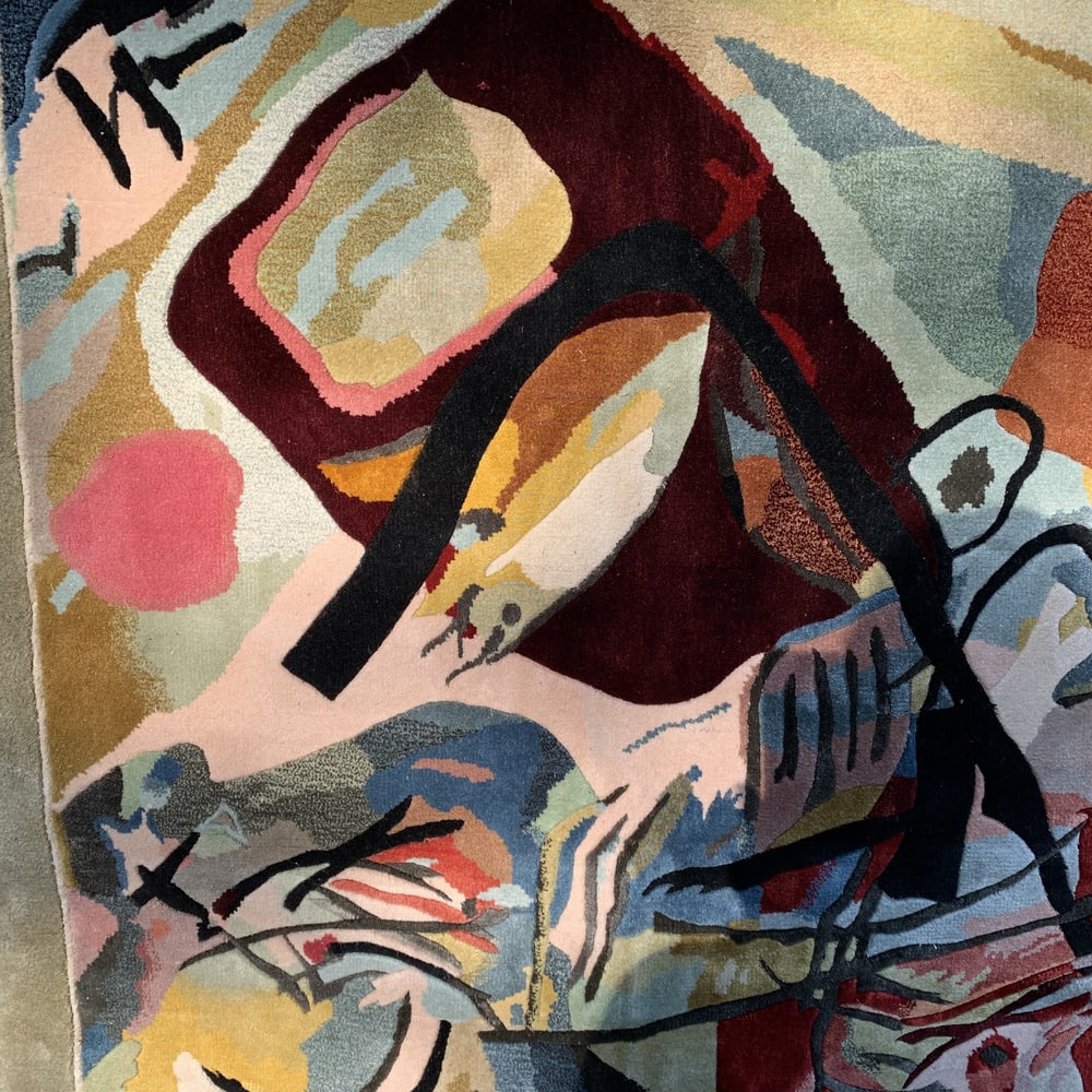 Silk Wall Rug after Painting by Kadinsky - 4