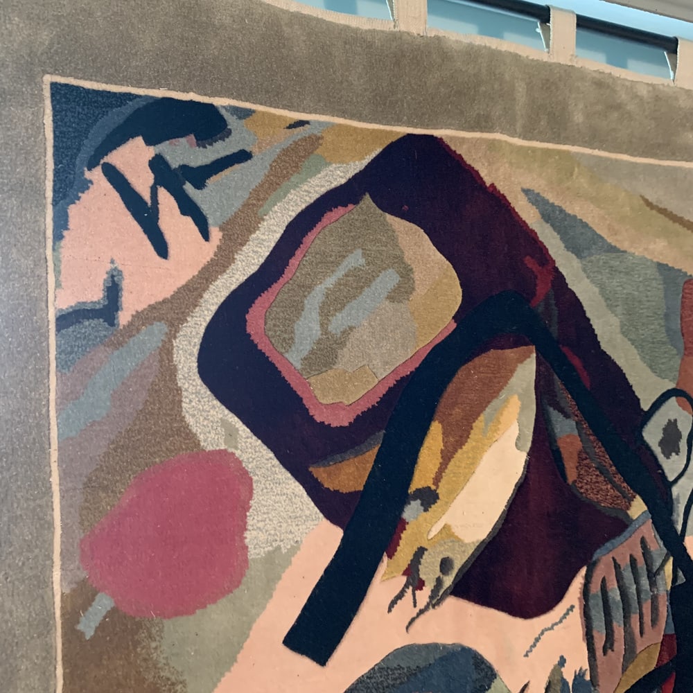 Silk Wall Rug after Painting by Kadinsky - 5