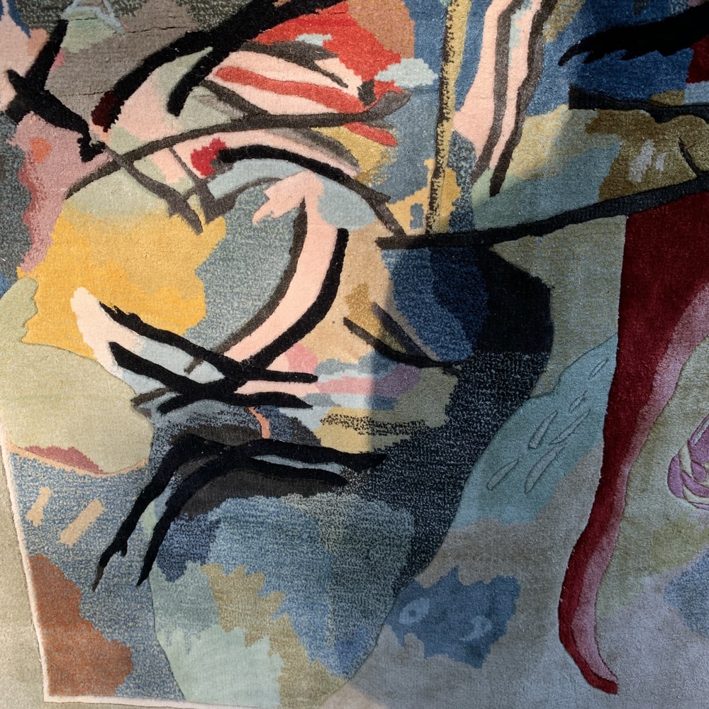 Silk Wall Rug after Painting by Kadinsky - 6