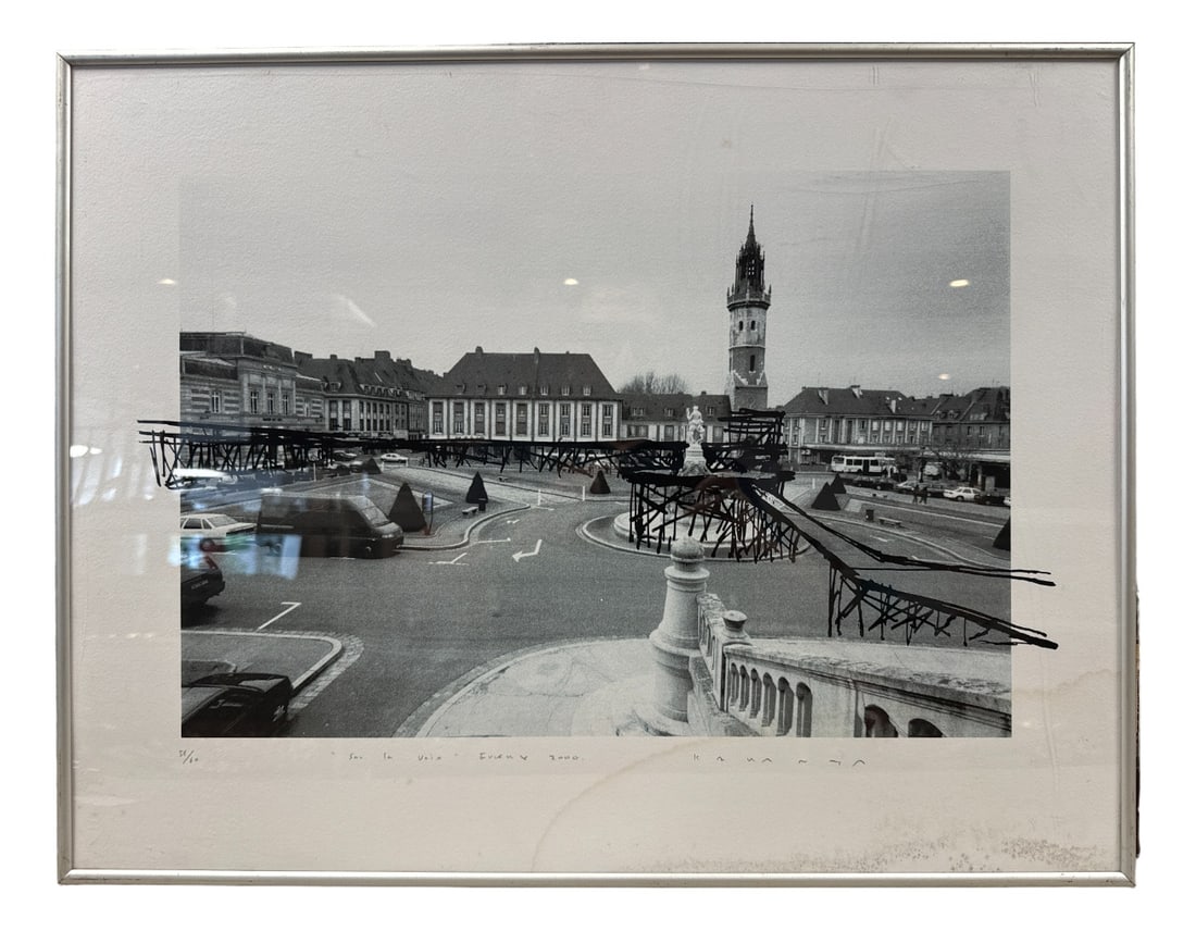 Tadashi Kawamata, Sur La Voie, Evreux, 2000: Rare artist on the market. 60 Copies. Country of Manufacture: Japan Design Period: from 2000 Production Period: 2000 to 2009 Restoration and Damage Details: Heavy signs of use Additional Condition