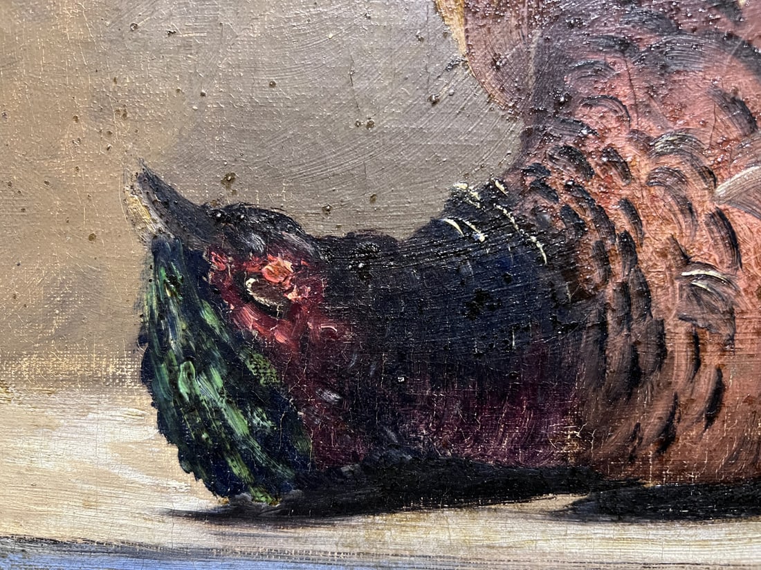 Chevalard, Still Lifes with Game & Fruit, Oil, Set of 2 - 10