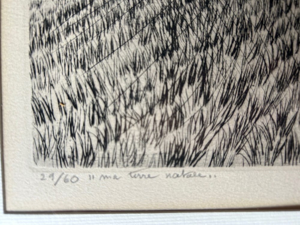 André Jacquemin, My Native Land, 1956, Engraving - 3