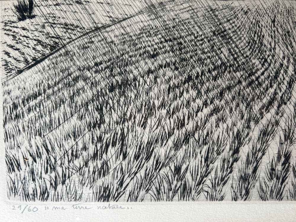 André Jacquemin, My Native Land, 1956, Engraving - 9