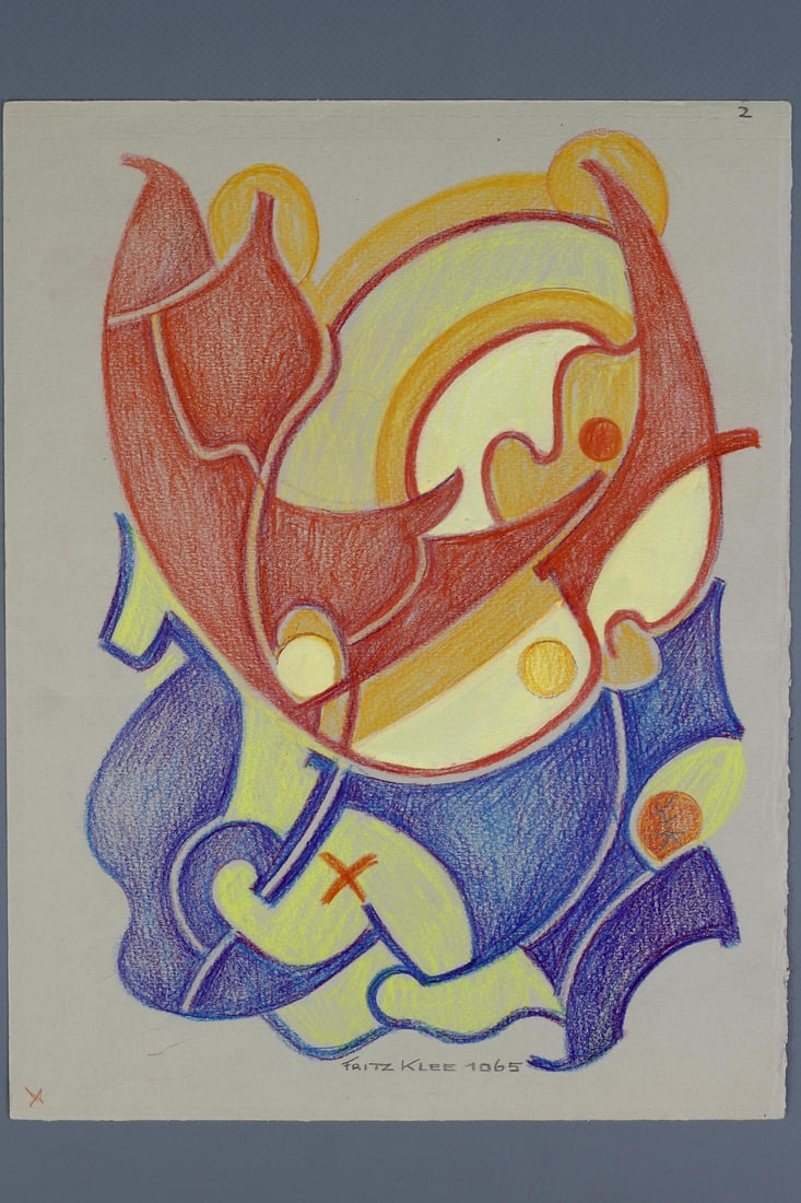 Fritz Klee, Abstract Composition, 1965, Drawing - 3