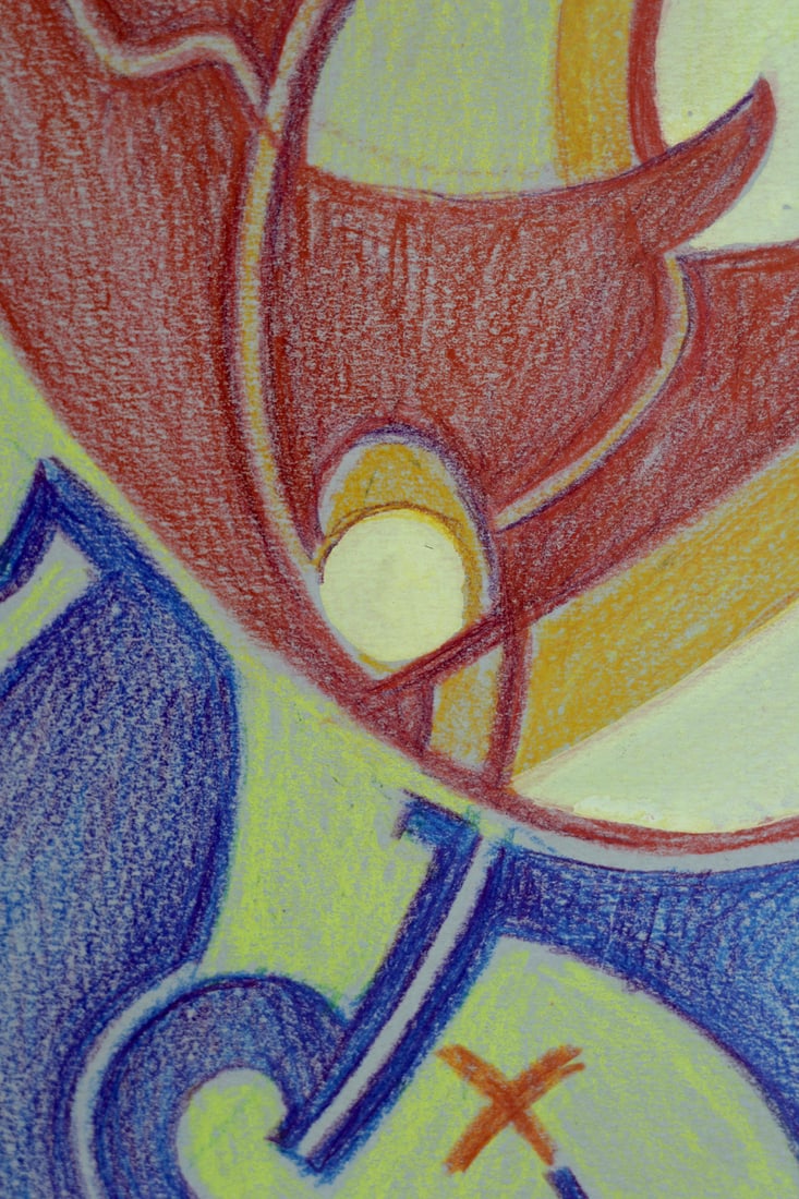 Fritz Klee, Abstract Composition, 1965, Drawing - 9