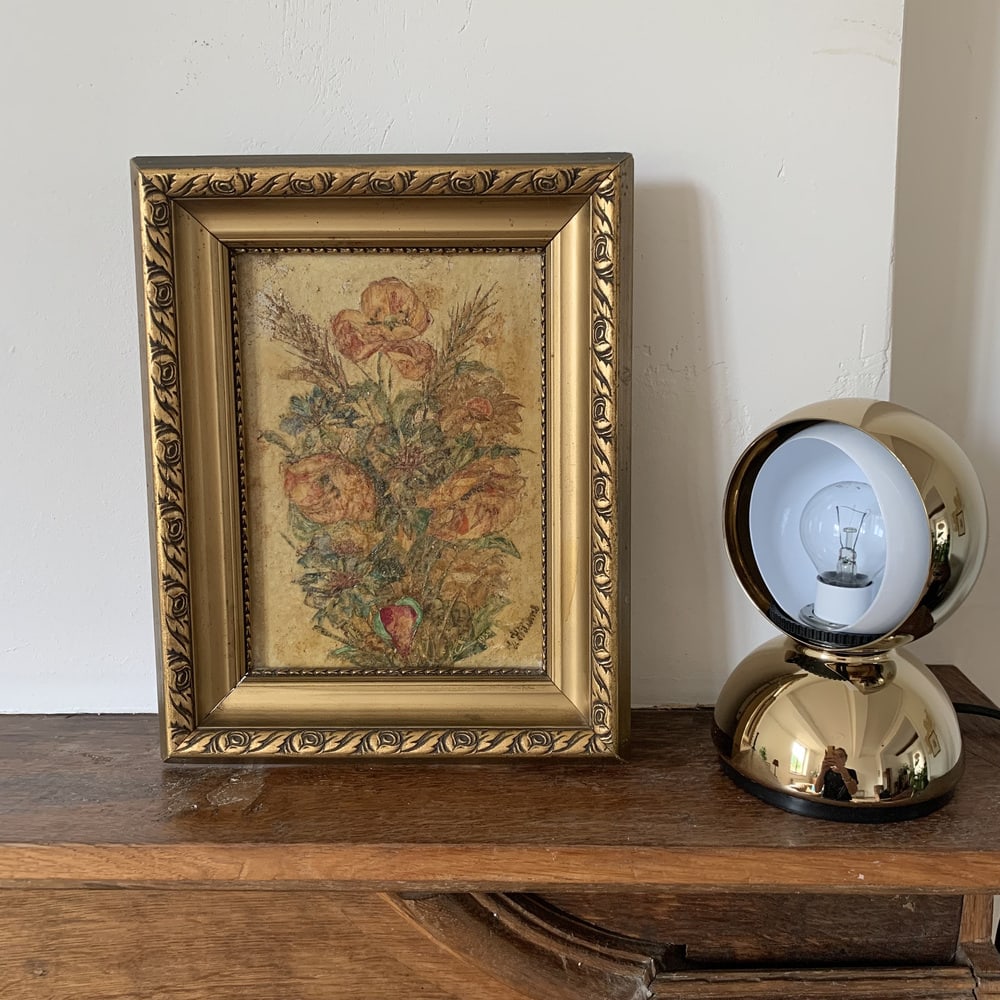 Floral Still Life, 1935, Mixed Media, Framed - 2
