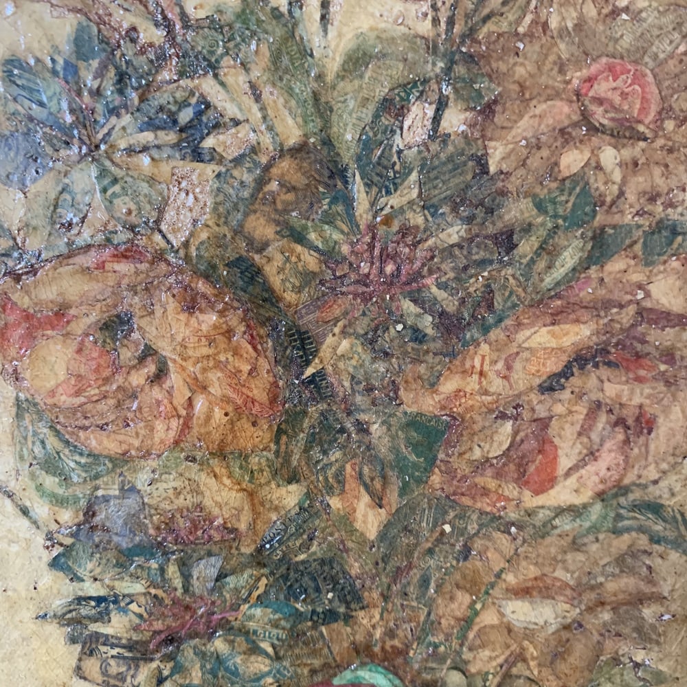 Floral Still Life, 1935, Mixed Media, Framed - 4