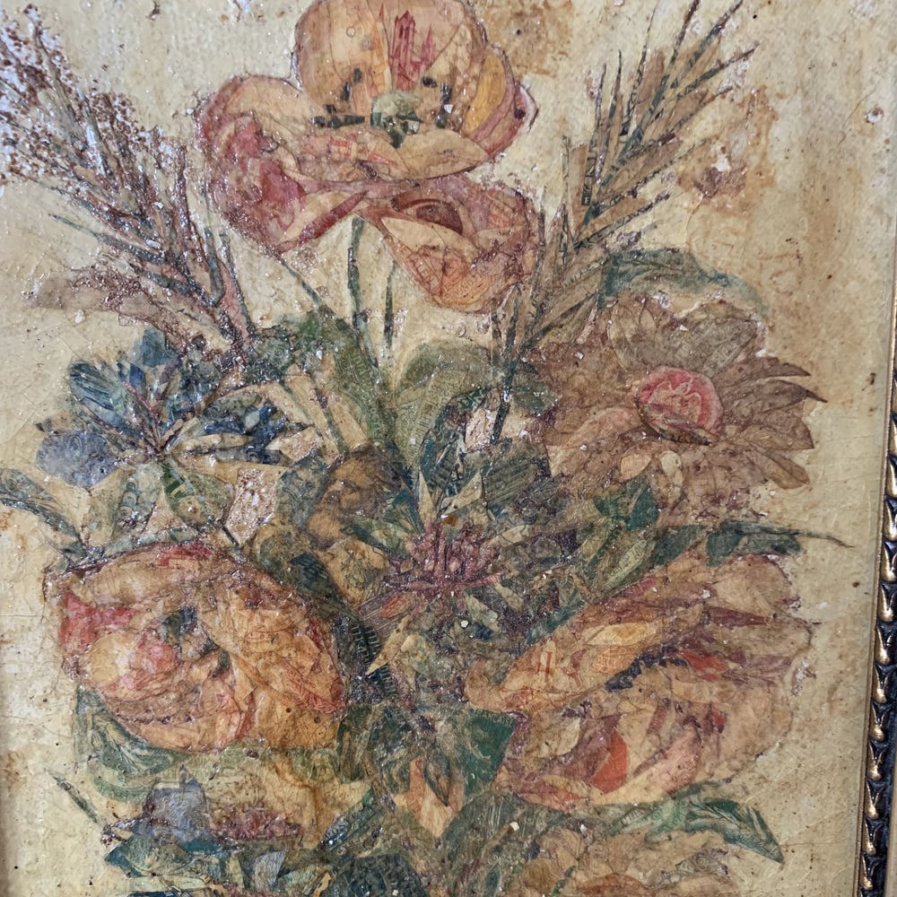 Floral Still Life, 1935, Mixed Media, Framed - 5