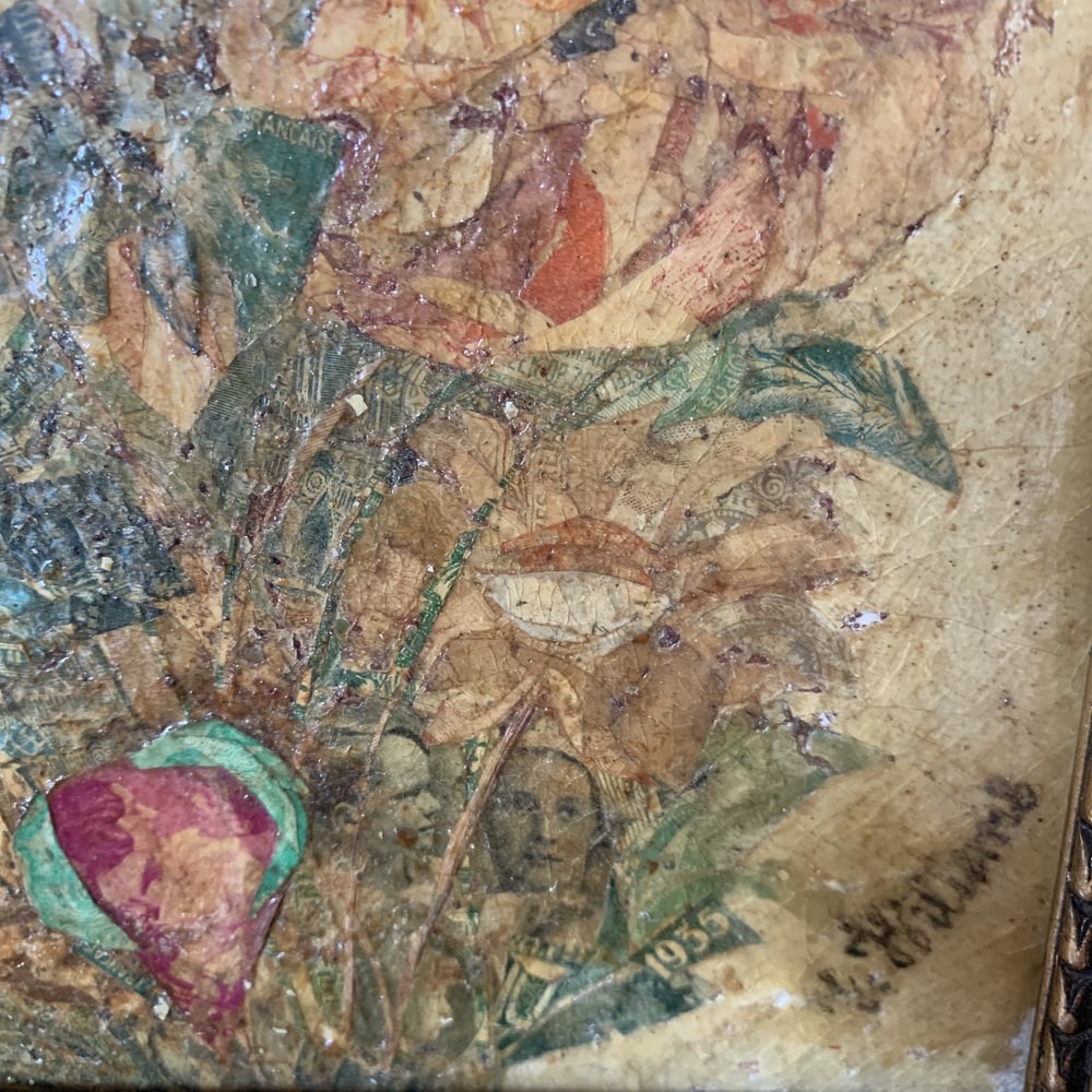 Floral Still Life, 1935, Mixed Media, Framed - 7