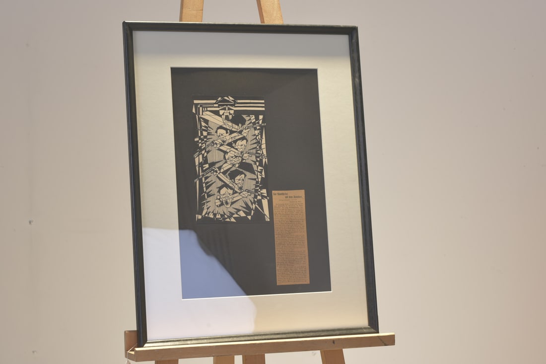 The Gunman with the Revolver, Ink Drawing, 1927 - 2