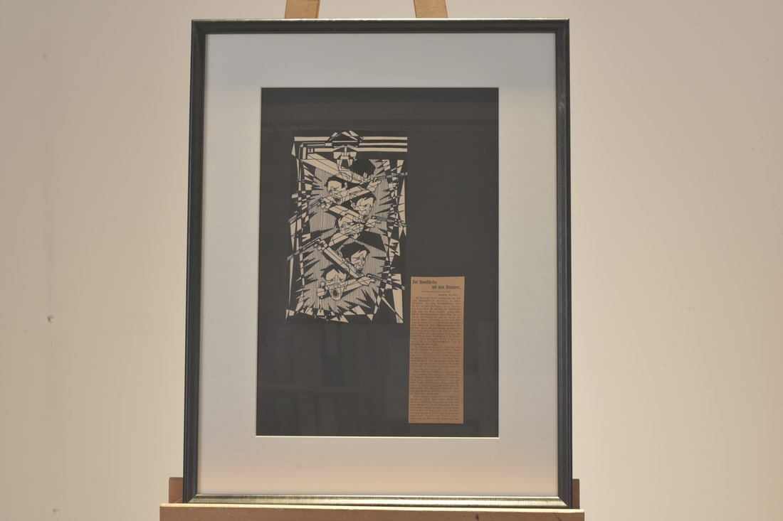 The Gunman with the Revolver, Ink Drawing, 1927 - 4