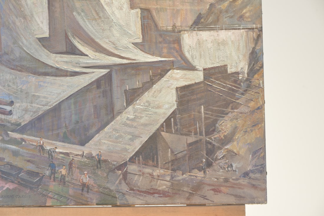 Franz Edwin Gehrig Targis, Dam, 1958, Oil - 2
