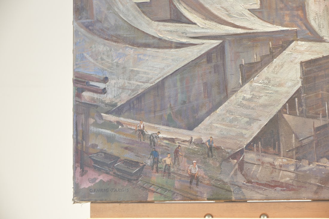 Franz Edwin Gehrig Targis, Dam, 1958, Oil - 5