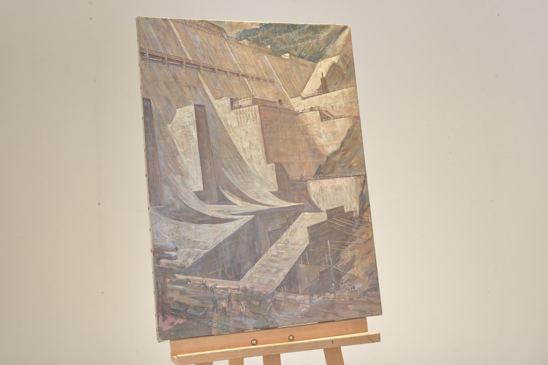 Franz Edwin Gehrig Targis, Dam, 1958, Oil - 8