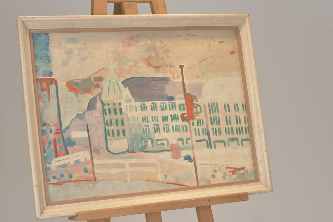 Oil Painting, Cityscape: Spandau, 1960s - 2