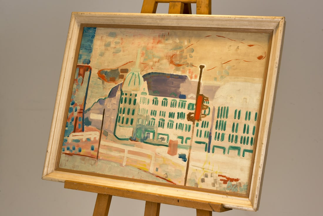 Oil Painting, Cityscape: Spandau, 1960s - 3