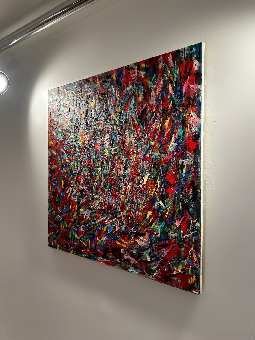 Jon Atac, Expressions, 1990, Large Oil on Canvas - 10