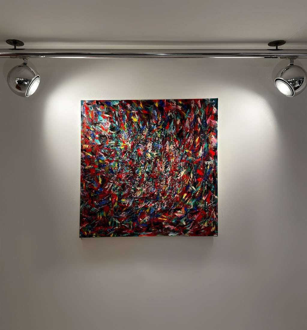 Jon Atac, Expressions, 1990, Large Oil on Canvas - 13