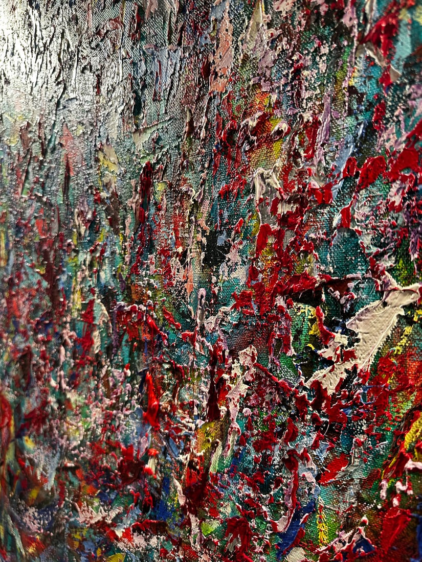 Jon Atac, Expressions, 1990, Large Oil on Canvas - 4