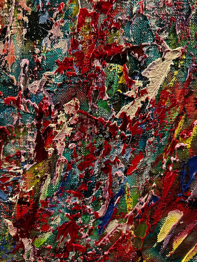 Jon Atac, Expressions, 1990, Large Oil on Canvas - 5