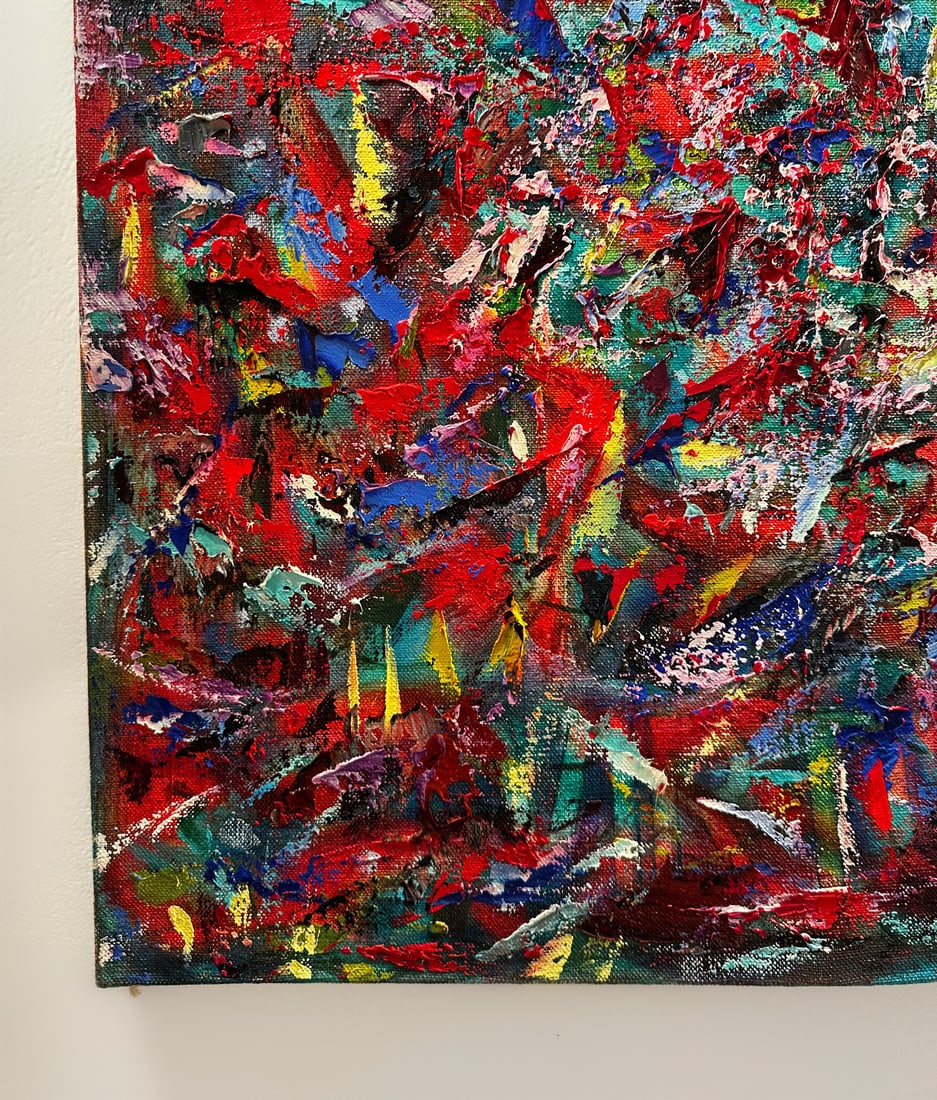 Jon Atac, Expressions, 1990, Large Oil on Canvas - 6