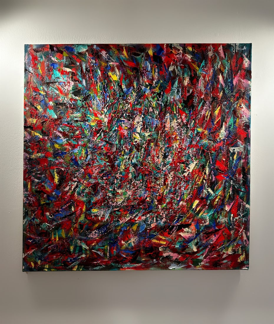 Jon Atac, Expressions, 1990, Large Oil on Canvas - 8