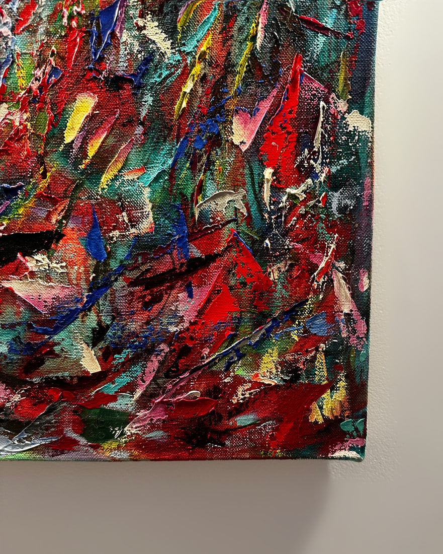 Jon Atac, Expressions, 1990, Large Oil on Canvas - 9