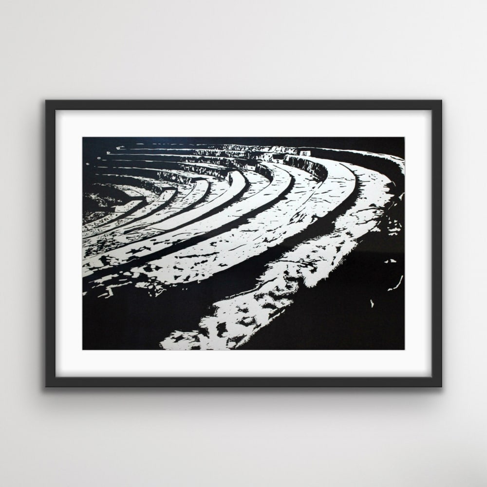 Jolanta Babicz, Theatre, 2009, Linocut - 2