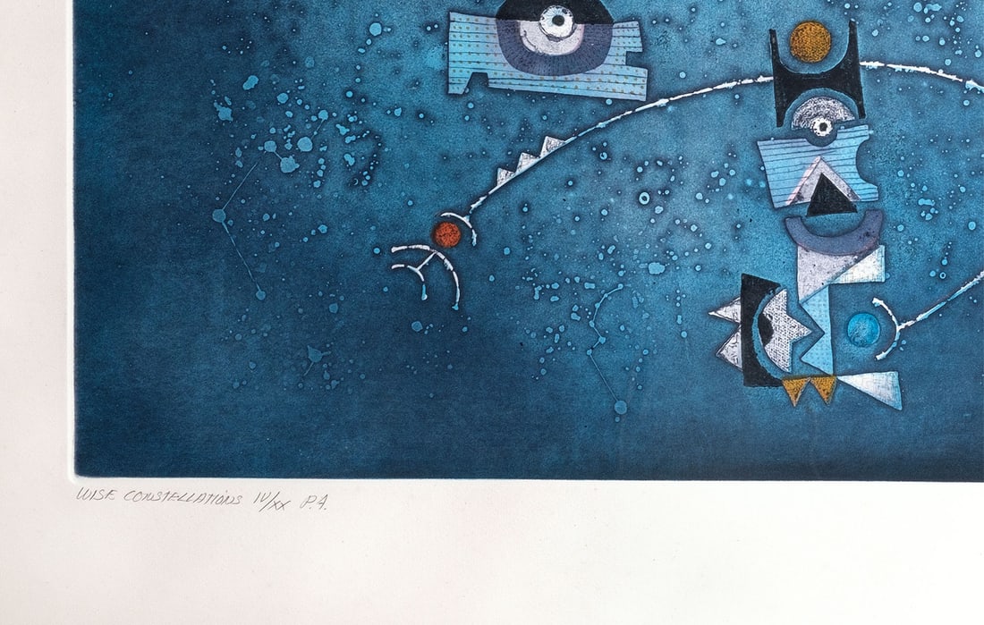 Diana Hansen, Wise Constellation, Lithograph, 1970s - 2