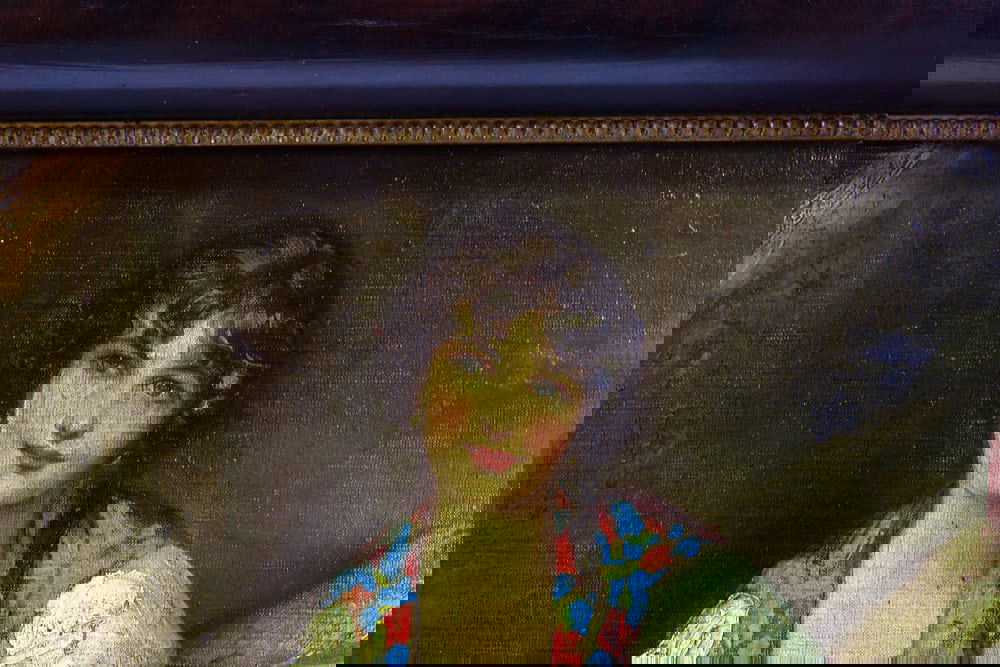 E. De Blasi, Romantic Scene, Early 1900s, Oil on Canvas - 3