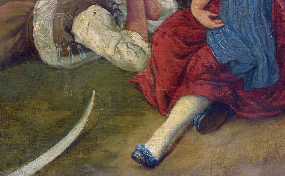 E. De Blasi, Romantic Scene, Early 1900s, Oil on Canvas - 5