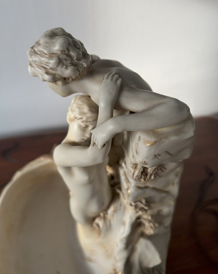 Sculpture of Lovers by Hampel for Royal Dux Bohemia - 10