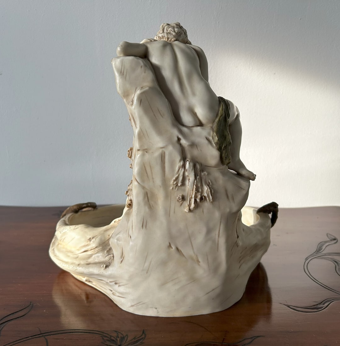 Sculpture of Lovers by Hampel for Royal Dux Bohemia - 20